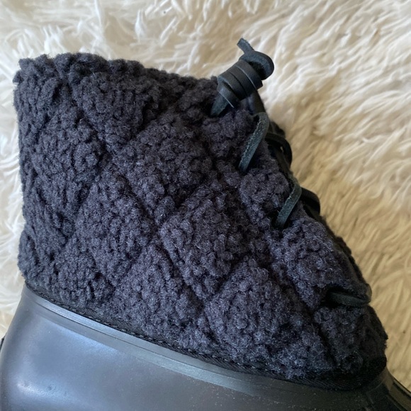 New Quilted rain winter Boots Sz 8.5 - Picture 5 of 12